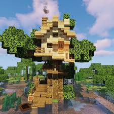 This was created during my (extremely limited) free time during my first semester of my sophomore year in college. Minecraft Guidebook No Instagram Swamp House Tutorial Step One Grow A Large Oak Tree And Rem Minecraft Cottage Minecraft Projects Minecraft Blueprints