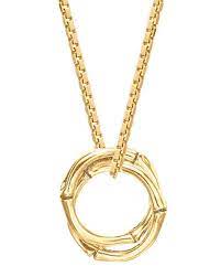 John Hardy 18k Gold Bamboo Link Pendant Necklace In 2021 18 Karat Gold Necklace Bamboo Jewelry Star Pendant Necklace
