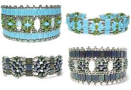 Around The Beading Table Super Duo Beads Beaded Bracelet Patterns Twin Beads