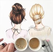 From wacky adventures to great memories, a best friend can always find a way to magically. 30 Bff Stuff Ideas You Can Copy Nona Gaya Haar Tekening Meiden Tekeningen Meisjes Tekenen