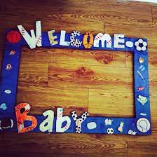 Sports Theme Baby Shower Frame Baby Shower Pictures Baby Shower Photo Booth Sports Baby Shower Theme