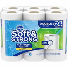Kroger Soft Strong Double Roll Bath Tissue 12 Rolls Kroger