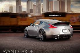 Nissan 370z With Perfectly Fitted Avant Garde M368 Rims Nissan 370z Nissan Best Mods