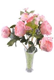 9 Dalli 40 Cm Gul Yapay Cicek Pembe Ck003pe Y T Cicek Pembe Vazolar