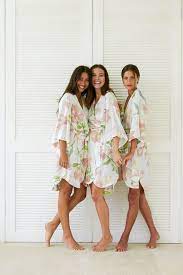 Bridesmaid Robes Bespoke Kimono Robe Magnolia Mist Code P053 B Bridesmaid Robes Kimono Robes Bridesmaids Kimono Fashion
