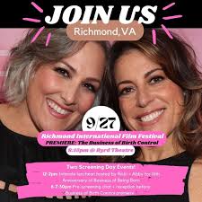 Hello Richmond, DC, and Central Virginia Folks! We are thrilled to premiere  our brand new 54-minute International version of @businessofbirthcontrol at  @riffrva