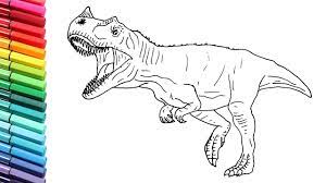 How many of each dinosaur do you need for it to be happy? Drawing Dinosaurs Ceratosaurus From Jurassic Worls Evo Color Page For Kids Youtube
