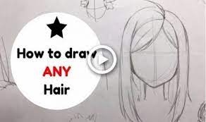 How To Draw Any Type Of Hair Part 1 How To Draw Hair Hair Painting Hair Sketch