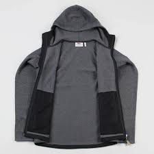 Fjallraven Swedish Mens Ovik Fleece Hoody Hoodie Zip jacket Grey