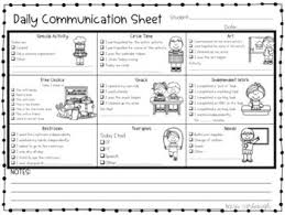Daily Communication Sheets For Ecse Editable Parent