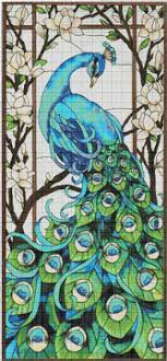 Schemes of embroideries for every taste. Buy 2 Get 1 Free Peacock Stained Glass 371 Cross Stitch Cross Stitch Cross Stitching Modern Cross Stitch