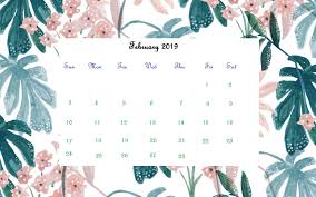 Floral Background Desktop February 2019 Calendar Wallpaper Floral Background February Wallpaper