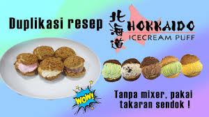 Salah satu varian roti manis yang banyak digemari oleh masyarakat adalah roti manis dengan isian coklat dan juga keju. Duplikasi Resep Recook Hokkaido Puff Choux Au Craquelin Resep Tanpa Mixer Takaran Sendok Youtube