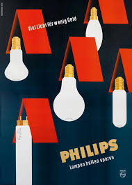 Philips Lampen Ernst Fuhrherr Atelier Graphisches Buro 1956 Copyright Wienbibliothek Im Rathaus Alte Werbung Werbeschilder Werbeplakat