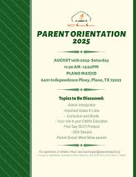 Parent Orientation 2025-2026 – IACC Sunday School