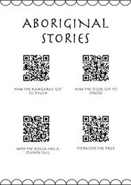 Listening To Reading Aboriginal Dreamtime Stories Qr Codes Response Sheet
