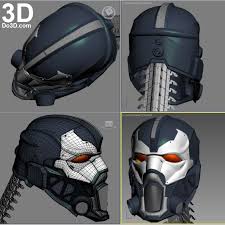 3d Printable Variant Bane Helmet From Batman Model Print Stl File By Do3d 3d Printable Models Model Helmet