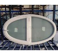 Ovalfenster Dreh+Fest 1380 x 780 mm Kunststoff Weiss