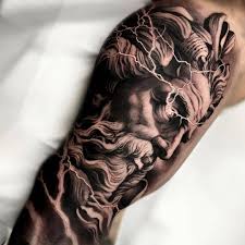 Best Black And Grey Realism Tattoo Artists Usa Matias Noble S Black And Grey Realistic Tattoo Greek Tattoos Mythology Tattoos Zues Tattoo