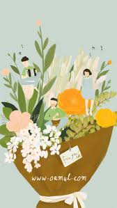 There 39 S An Innocent And Simple Quality To Chinese Illustrator Oamul Lu 39 S Work I Love His A Spring Illustration Illustration Design Flower Illustration