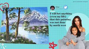 Me and cudi album june 8th, he wrote. Oil Painting By Kim Kardashian S Daughter North West Sparks Online Debate Trending News The Indian Express