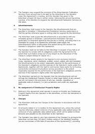 Simple Advertising Contract Lovely Simple Vendor Agreement Template ...