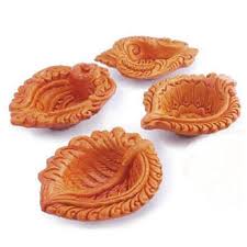 God photos with kundan decoration. Decorative Diyas Clay Diyas For Diwali Manufacturer From Bengaluru