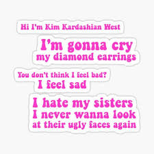 Kim K Tik Tok Sticker Set Song Lyrics Wallpaper Words Wallpaper Sassy Wallpaper