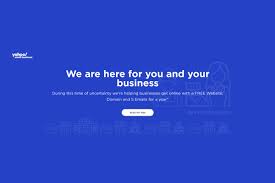 Special Promotion On A Free Website Emails And Domain Names Com Net Org On Yahoo Small Busi Yahoo Small Business Promote Small Business Free Website