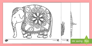 Find more indian elephant coloring page pictures from our search. Mindfulness Elephant Colouring Pages Teacher Made