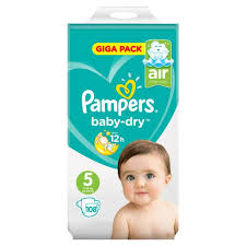 baby dry size 5 junior 11 16kg giga pack 108 nappies