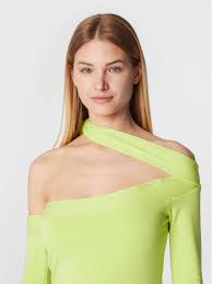 ROTATE Haljina za svaki dan Beca RT1666 Zelena Slim Fit