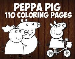 Foster the literacy skills in your child with these free, printable coloring pages that can be easily assembled into a book. Peppa Pig Coloring Pages Printable For Children Of All Ages Etsy