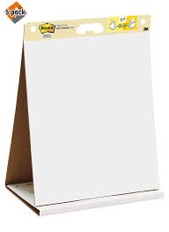 Post It Super Sticky Tabletop Easel Pad 20 X 23 Inches 20 Sheets Pad 1 Pad 563r Portable White Premium Self Stick Flip Chart Paper Built In