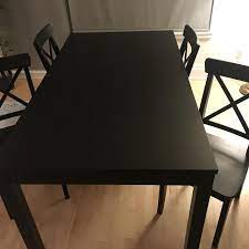 Buy online or visit your local ikea store. Best Ikea Dark Brown Wood Dining Table For Sale In Montreal Quebec For 2021