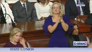Senator kyrsten sinema, phoenix, arizona. Kyrsten Sinema Wears Purple At President Trump S State Of The Union