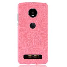 PU Case for Motorola Moto Z4 Play (Pink ...