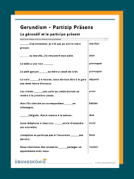 Um diese regel zu benutzen, sollen sie wissen, welche verben mit haben und welche mit sein kommen. Gerundium Partizip Prasens