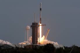 A spacex spacecraft carrying four astronauts soared into outer space sunday — marking the kick off of what nasa hopes will be years of the company helping to keep the international space station. Spacex Launch Highlights From The Crew Dragon Safety Test The New York Times
