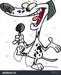 Cartoon Stand Comic Dog Stock Vector Royalty Free 195462707