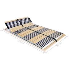 If used with another bed frame, please check construction. Slatted Bed Base With 42 Slats 7 Zones 100x200 Cm