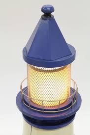 Der zusätzliche helligkeitsdimmer sorgt für die richtige intensität. Design Schrank Leuchtturm Mit Licht Retro Blau 125cm Schranke Und Regale Mobel Wohnen Deko Point 4u Com