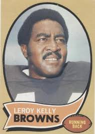 1970 TOPPS FOOTBALL #20 LEROY KELLY!! NICELY CENTERED!! $1 SHIPPING!!