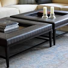 Living Room Amazing Upholstered Ottoman Coffee Table Trays Truly Fantastic Le Leather Ottoman Coffee Table Oversized Ottoman Coffee Tables Leather Coffee Table