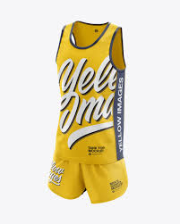 Download Men S Running Kit Mockup Half Side View In Apparel Mockups On Yellow Images Object Mockups