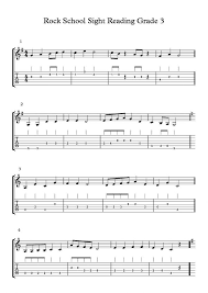 easy grader sheet sight reading grade guitar online kids