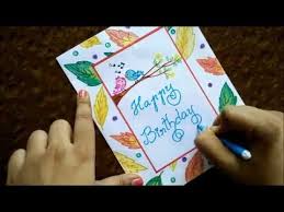 Make a color with the help of the chart and also a tie with the help of the chart paper. Very Easy Greeting Card Diy Beginners Step By Step Guide Speed Drawing Youtube