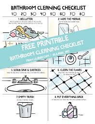 Bathroom Cleaning Chart Lili Ribeira Illustration And Design