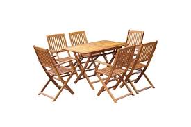 Our wood lawn chairs folding are made of premium quality solid wood, it is usually created from modern furniture along with easy building parts. Dick Smith 7 Piece Folding Outdoor Dining Set Solid Acacia Wood Home Garden Yard Garden Outdoor Living Patio Garden Furniture Patio Furniture Sets Home
