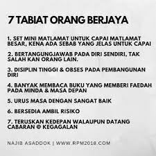 Seperti yang kita tahu ada banyak sekali hal yang dipikirkan manusia, dari. 7 Tabiat Orang Himpunan Kata Kata Usahawan Yg Berjaya Facebook